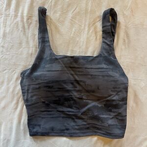 Black Square Neck Sports Bra